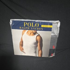 Mens Polo Ralph Lauren Classic Fit Ribbed Gray Tank Tops